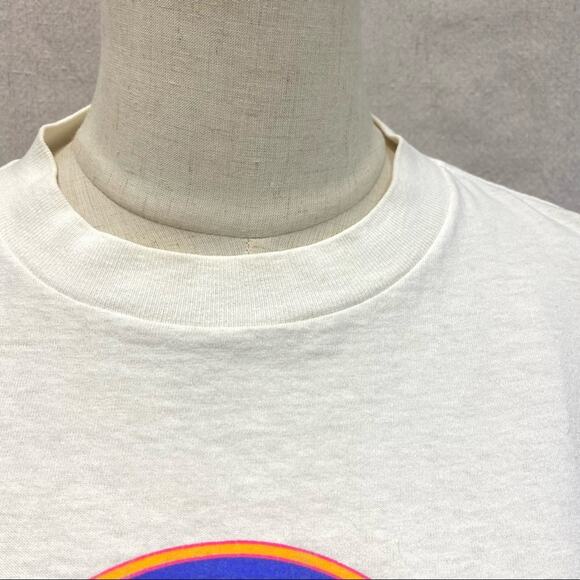 Vintage 90s Hard Rock Cafe Short Sleeve Tee Size Small 100% cotton neon graphic - Picture 12 of 14